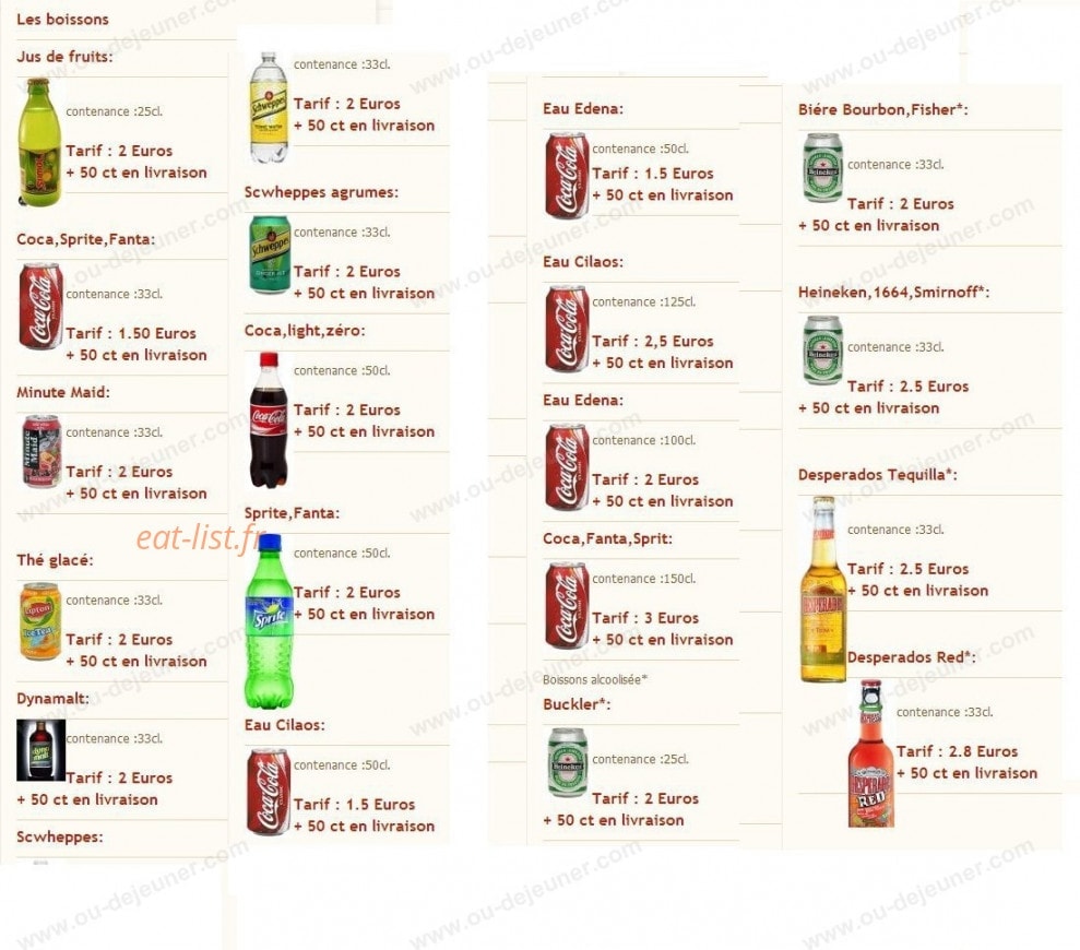 Pizza Avenue — carte page 5