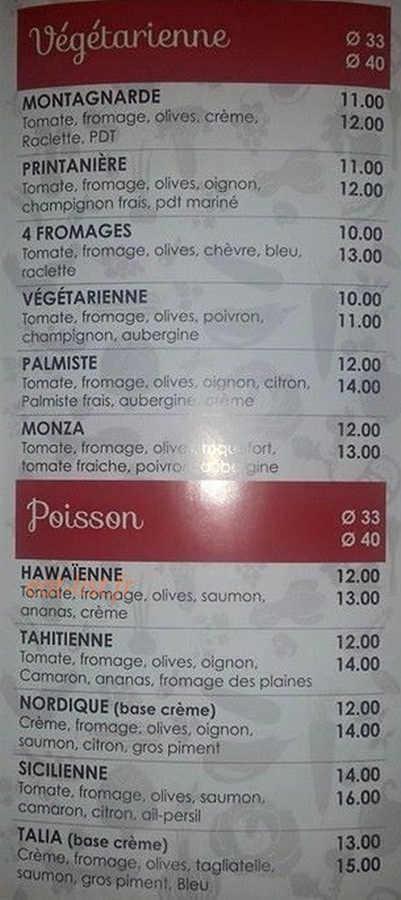 Pizza Gabino — carte page 3