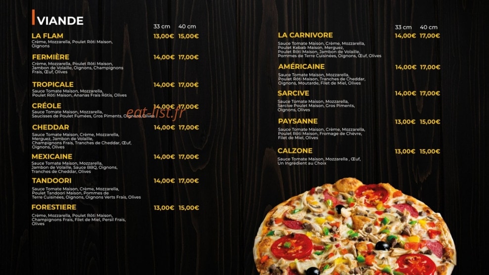 Pizza & Tacos By Fleur de canne — carte page 4