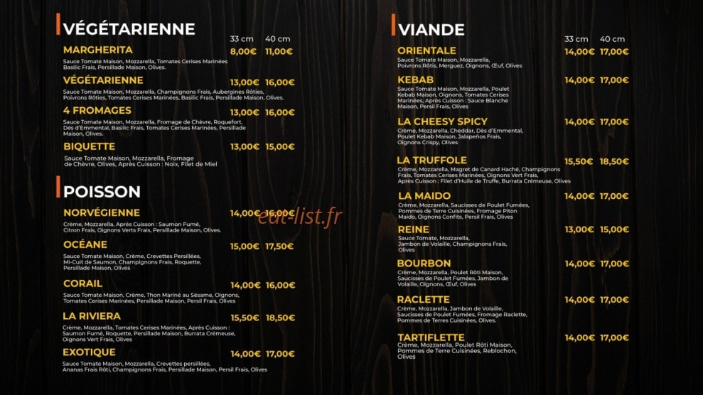 Pizza & Tacos By Fleur de canne — carte page 3