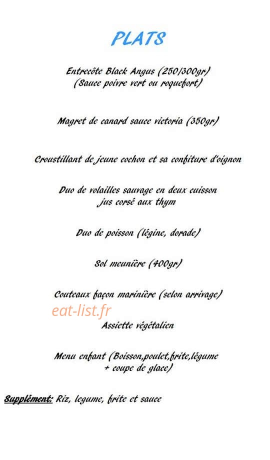 Resto Chez Jules — carte page 2