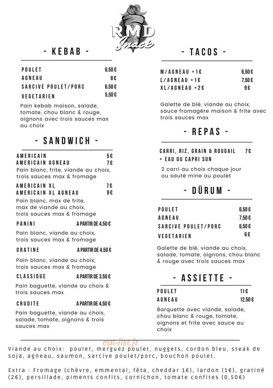 Rmd Snack — carte page 1
