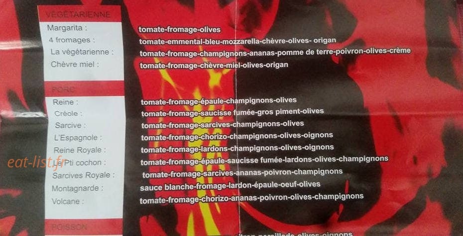 L'ilot Pizza — carte page 3