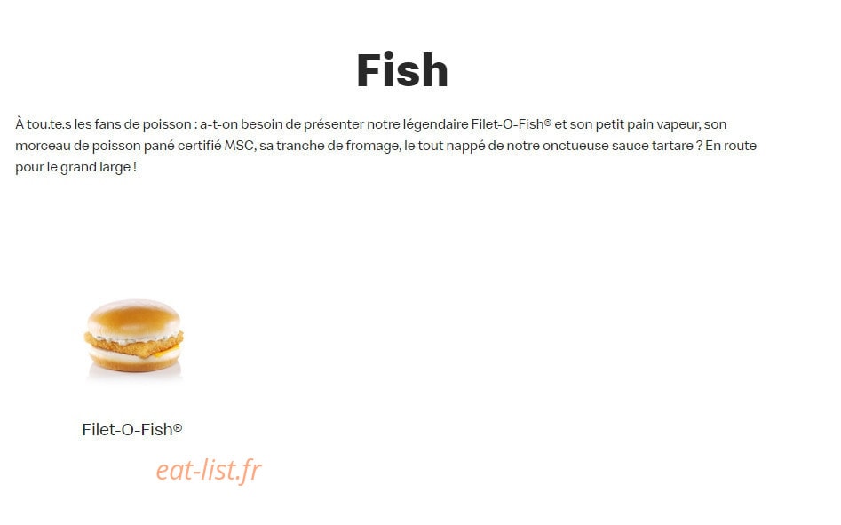 Mc Donald's — carte page 7