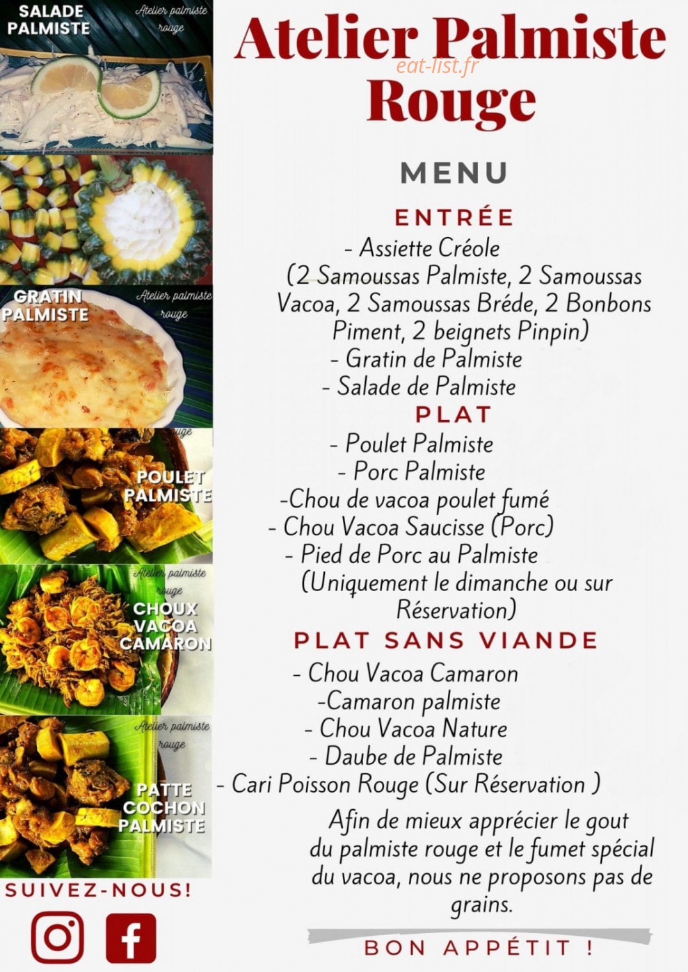 L'atelier Palmiste Rouge — carte page 1