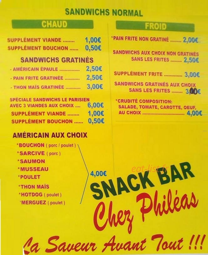 Chez Philéas — carte page 3