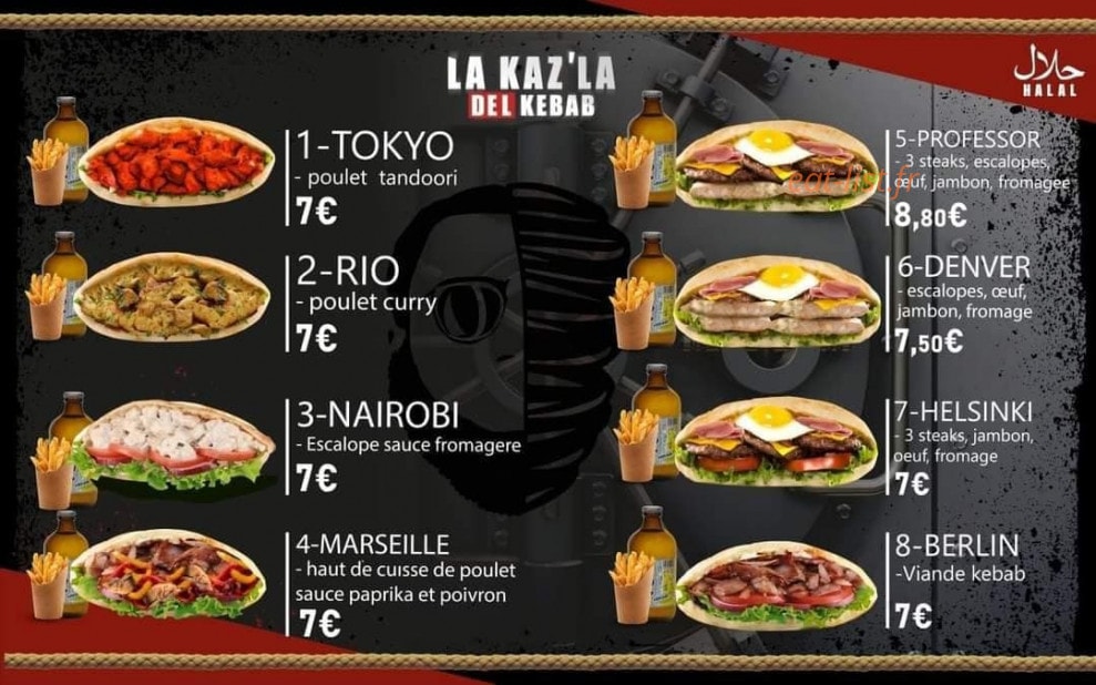 La Kaz' La Del Kebab — carte page 2