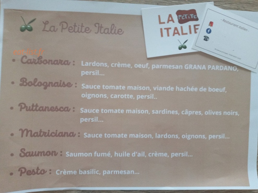 La Petite Italie — carte page 3