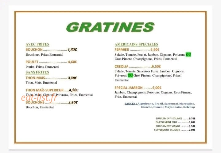 O Jadee's Bokit — carte page 2