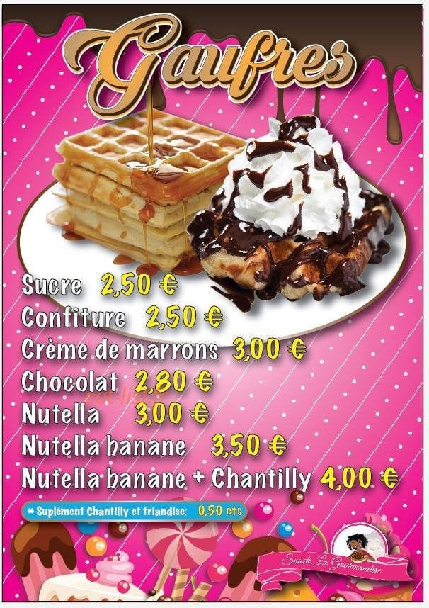 Snack La Gourmandise — carte page 5