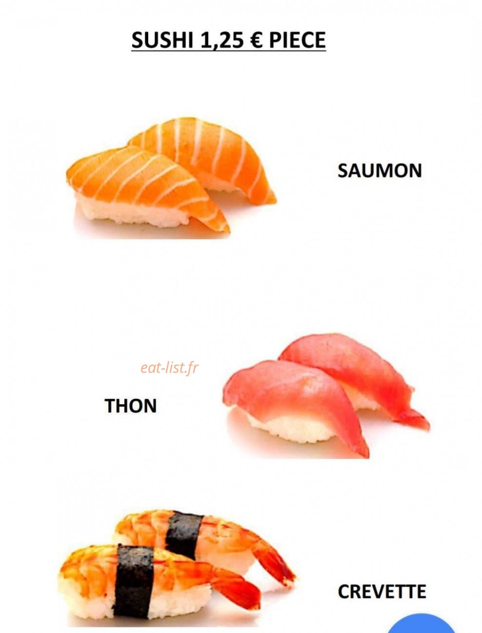 Sushi Design — carte page 1