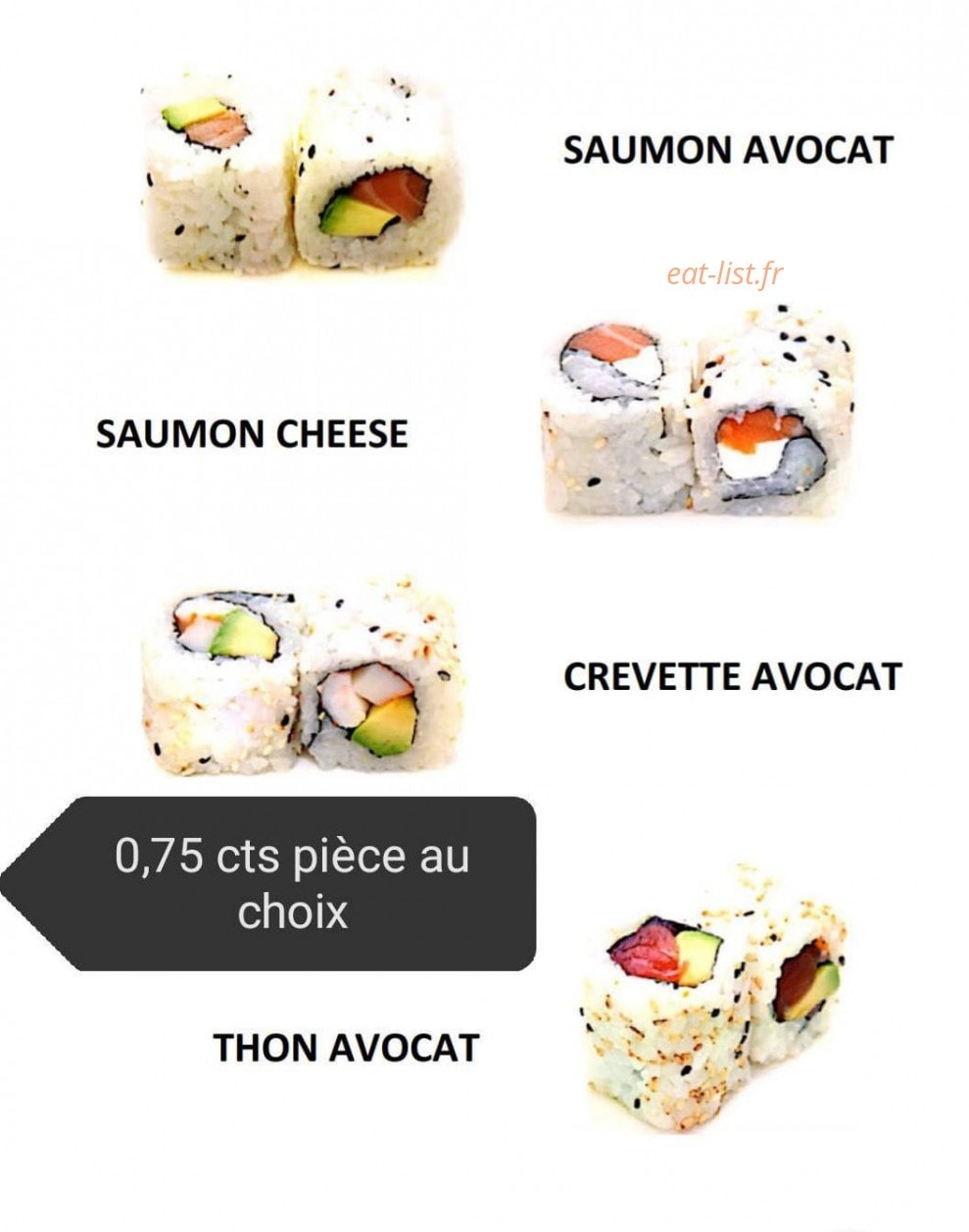 Sushi Design — carte page 2