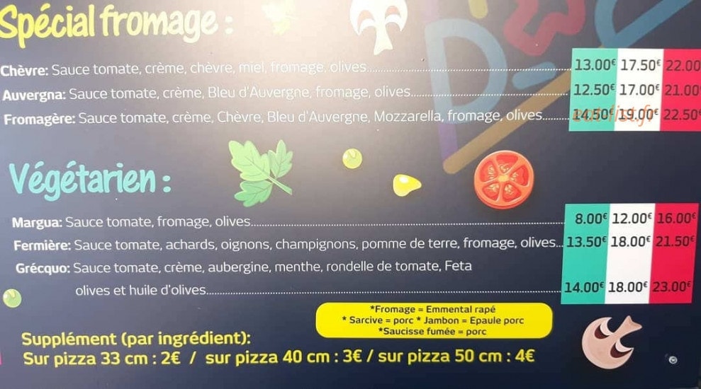 Very Good Pizza — carte page 3