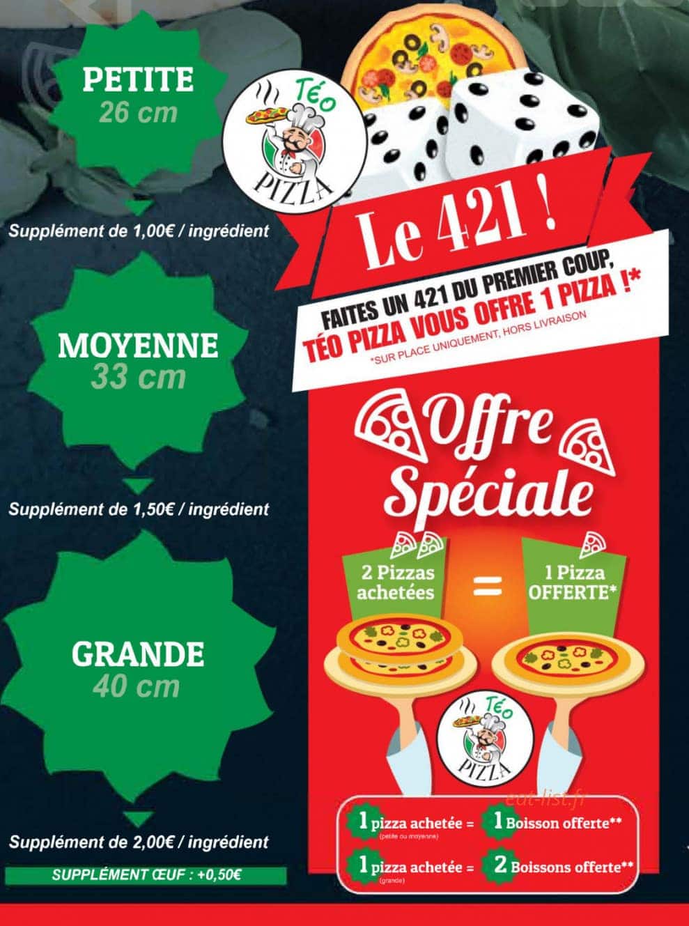 Téo pizza — carte page 4