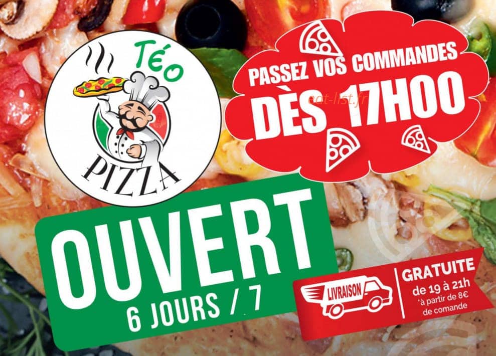 Téo pizza — carte page 1