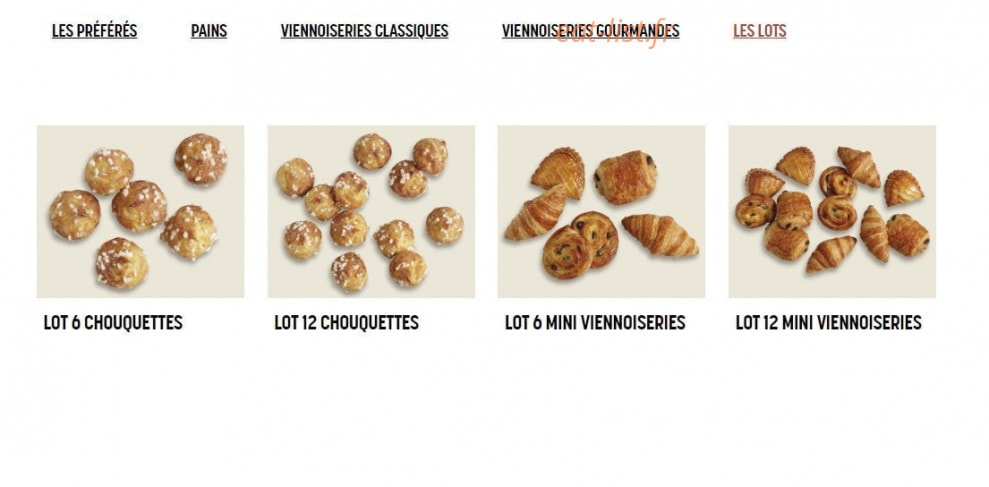 Brioche Dorée — carte page 11