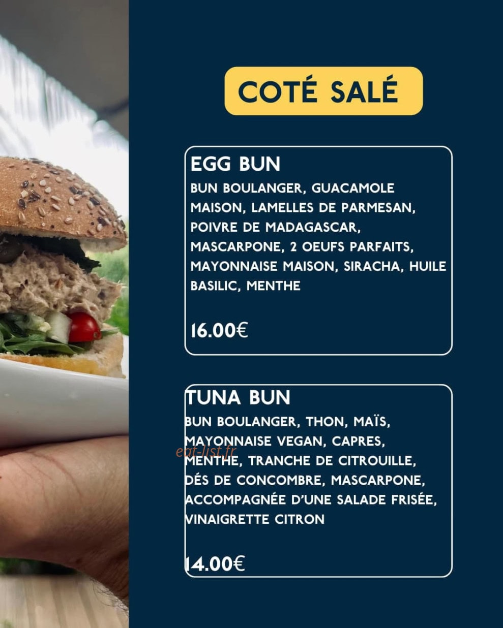 Café 1715 — carte page 3