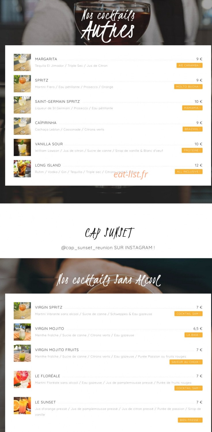 Cap Sunset — carte page 10