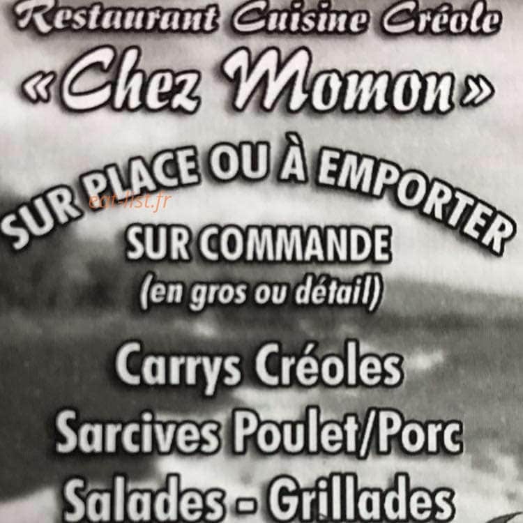 Chez Momon — carte page 1