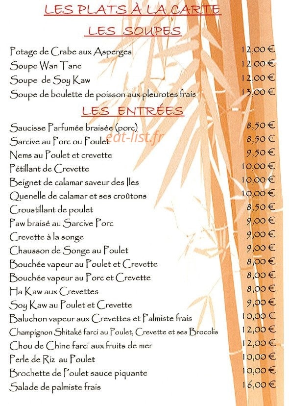 Chez Paul — carte page 3