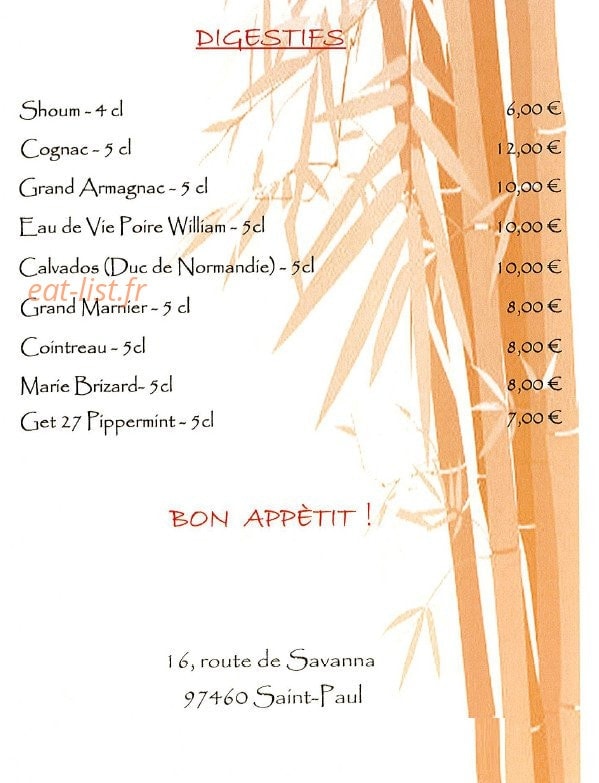 Chez Paul — carte page 9