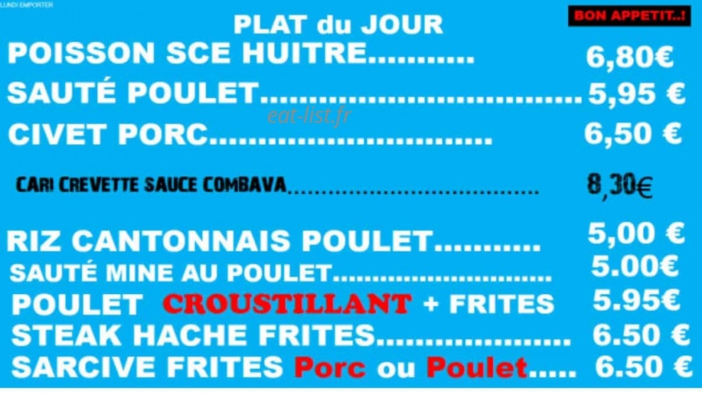 Chez sully — carte page 1
