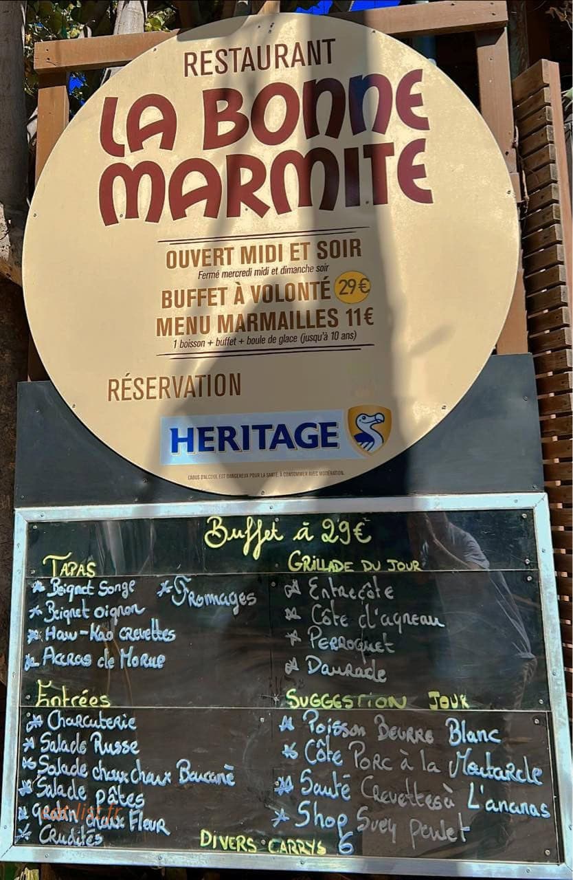 La Bonne Marmite — carte page 1