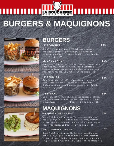 La Boucherie — carte page 3