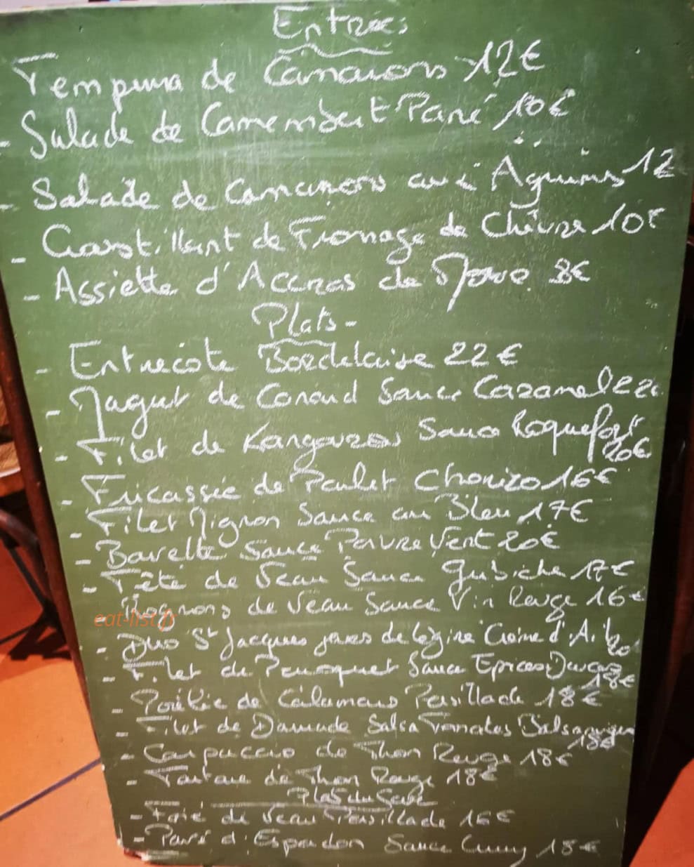 La Cabane — carte page 1