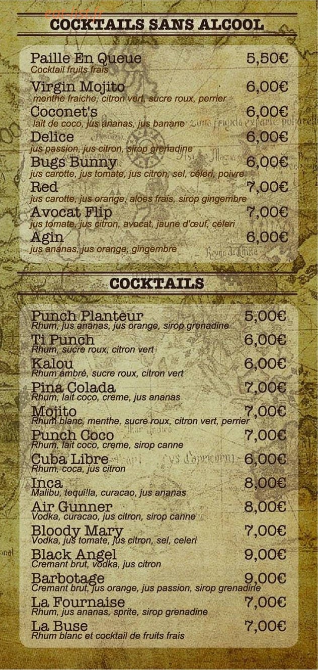 La Capitainerie — carte page 5