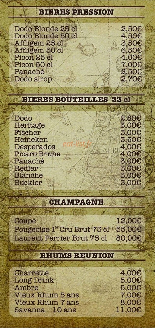 La Capitainerie — carte page 4