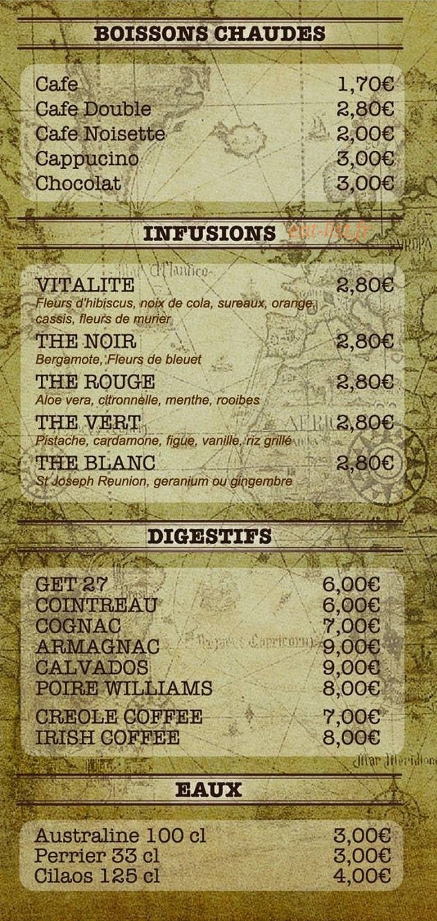 La Capitainerie — carte page 7