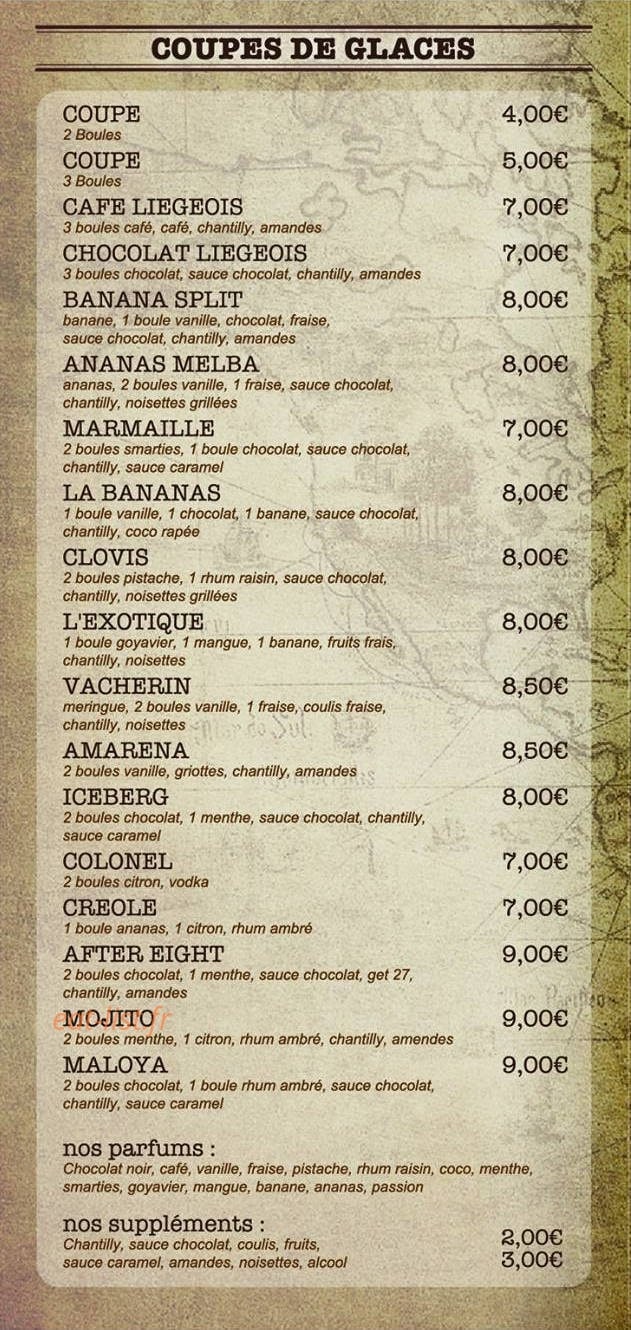 La Capitainerie — carte page 6