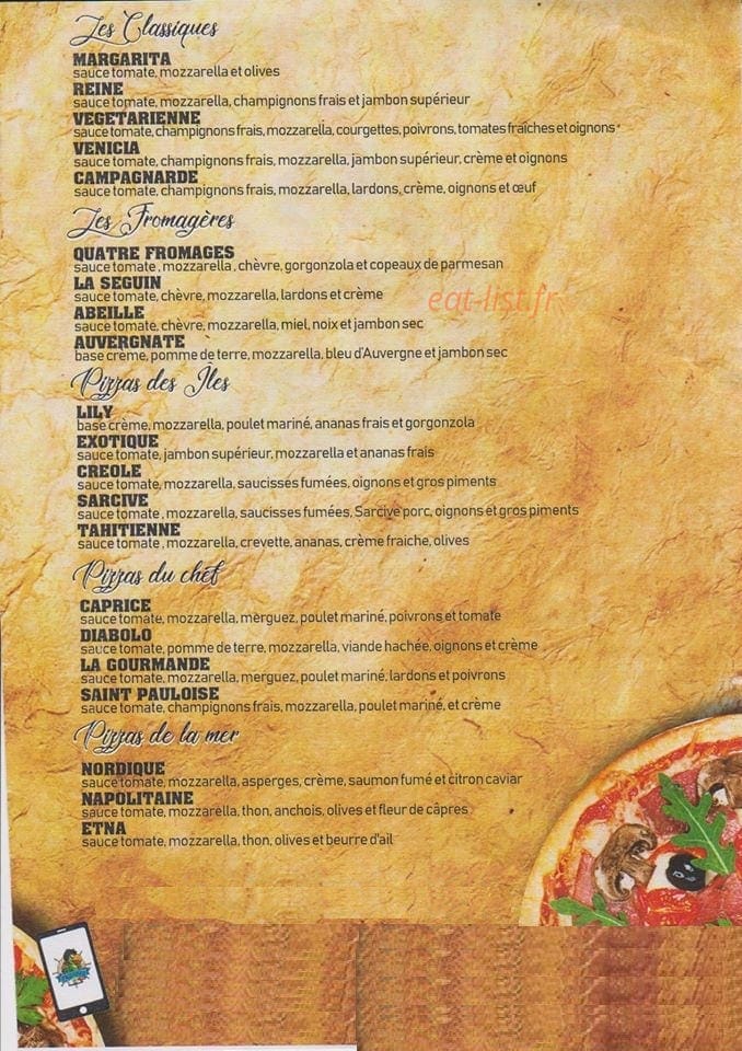 La Casa Pizza — carte page 2