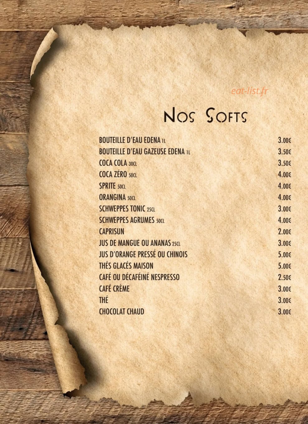 La Cave Rôtie — carte page 7