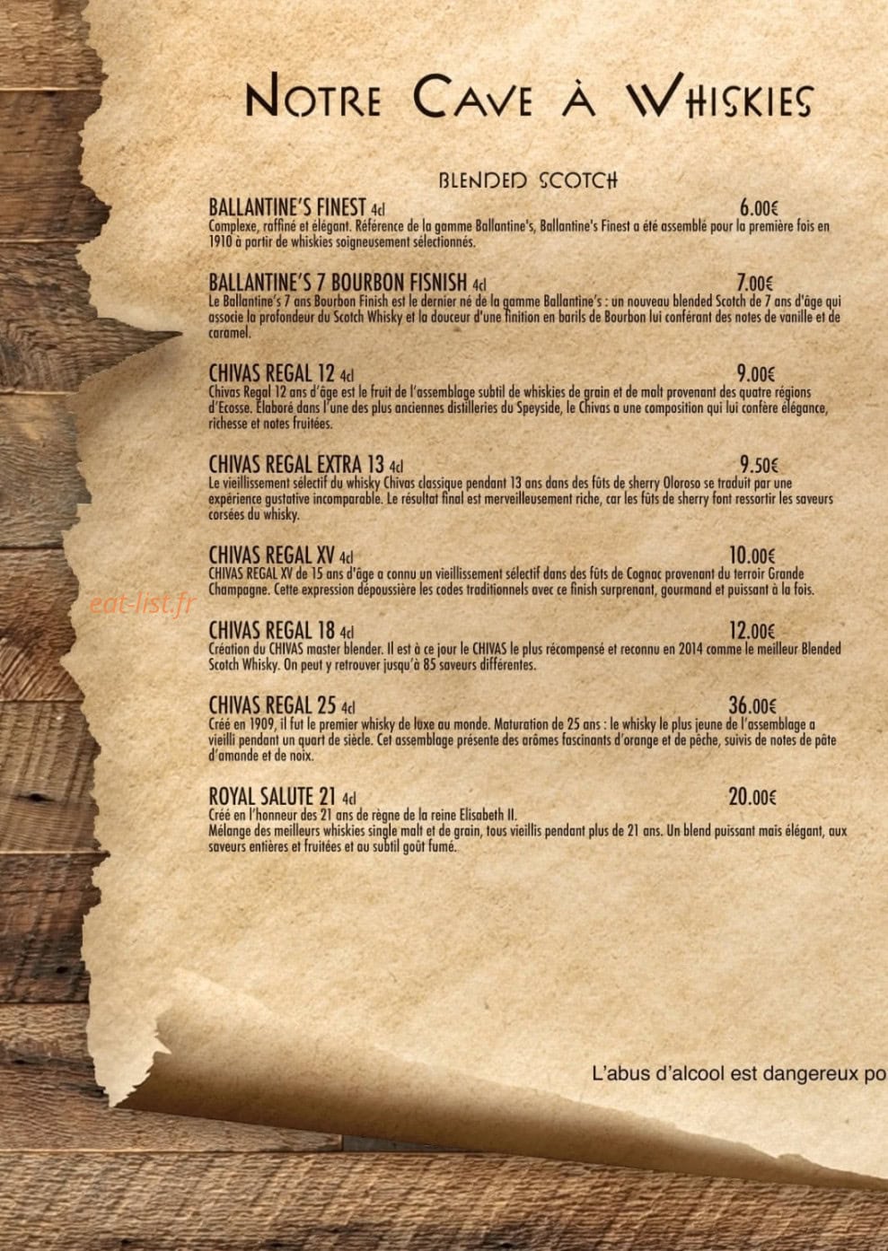 La Cave Rôtie — carte page 5