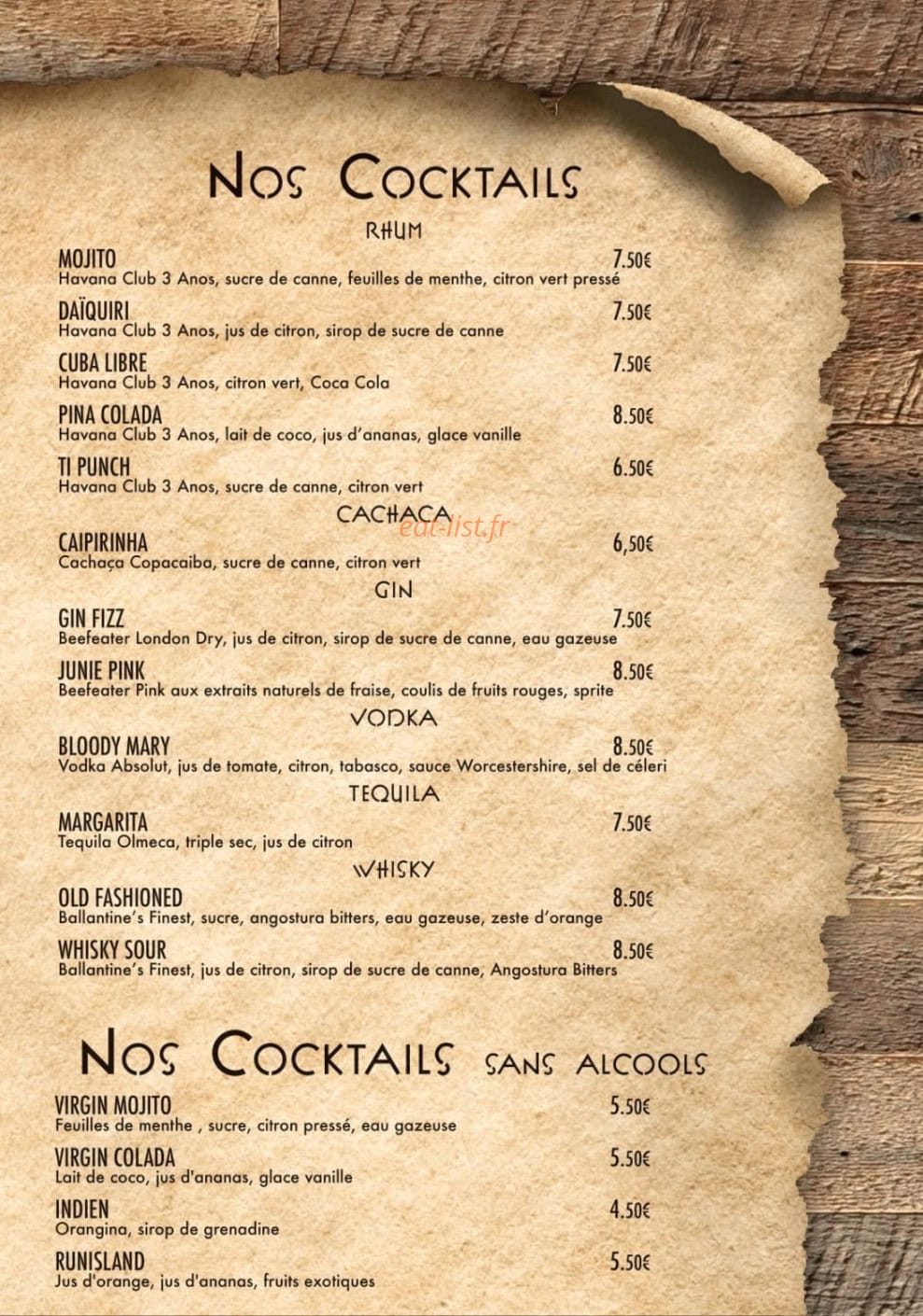 La Cave Rôtie — carte page 4