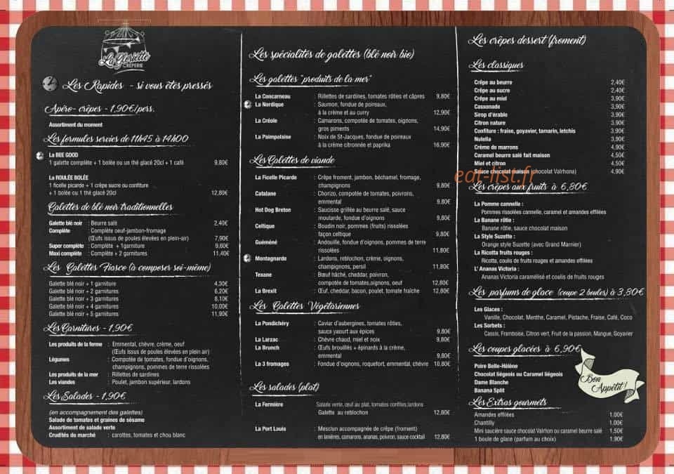 La Gloriette — carte page 1