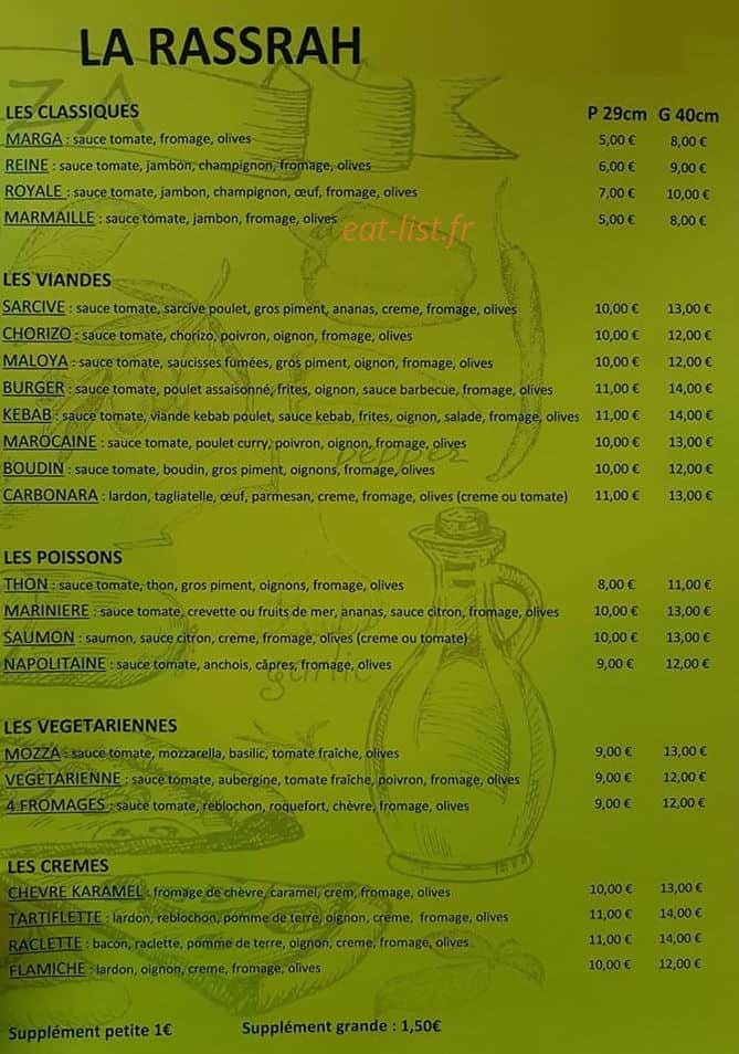La Rassrah — carte page 1