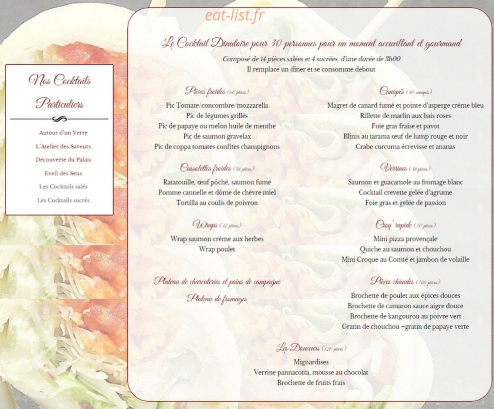 La Toque des Mascareignes — carte page 4