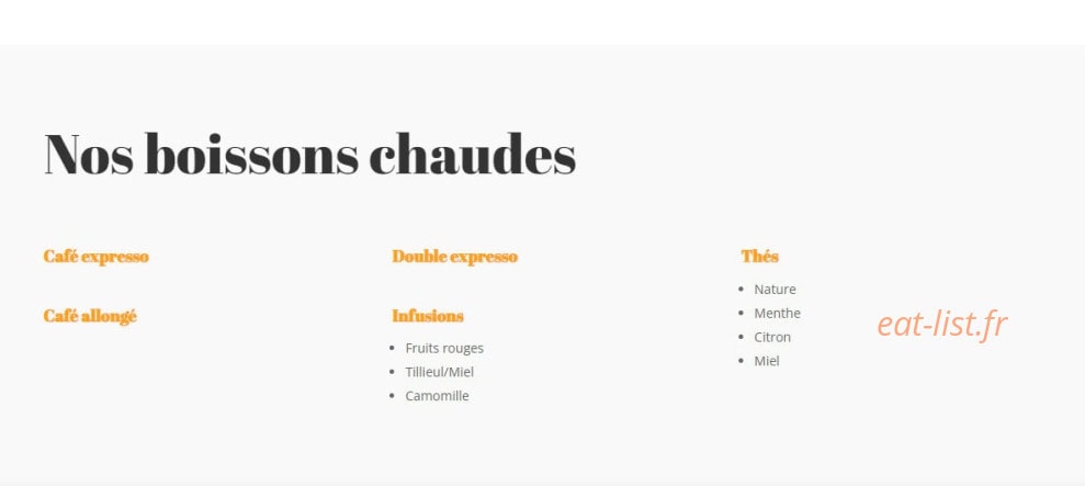 La Toque Merveilleuse — carte page 6