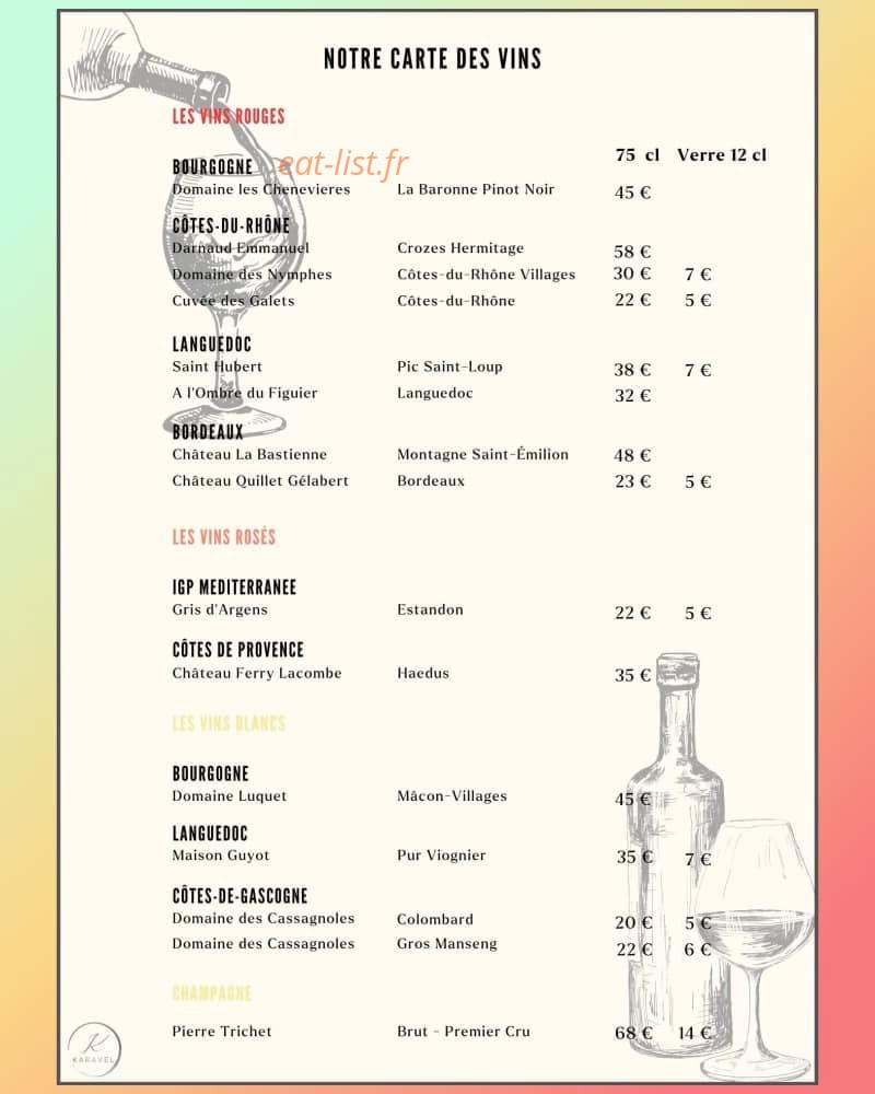 Le Karavel — carte page 2