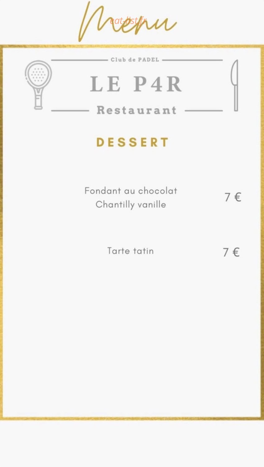 Le Par 4 — carte page 3