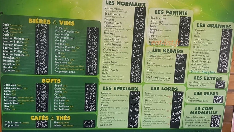 Le Quinquina — carte page 1