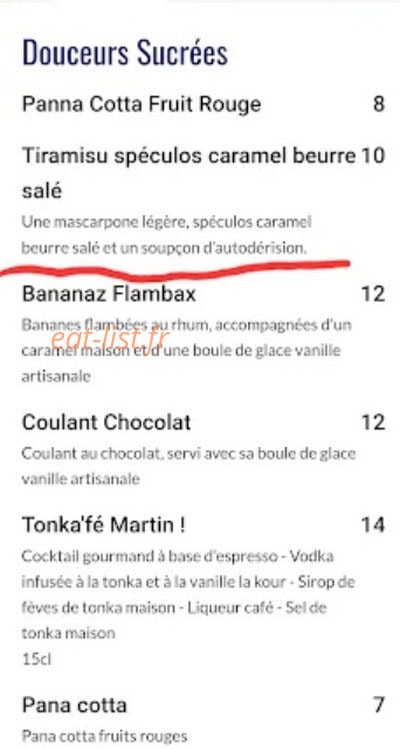 Le Saint Chill — carte page 1