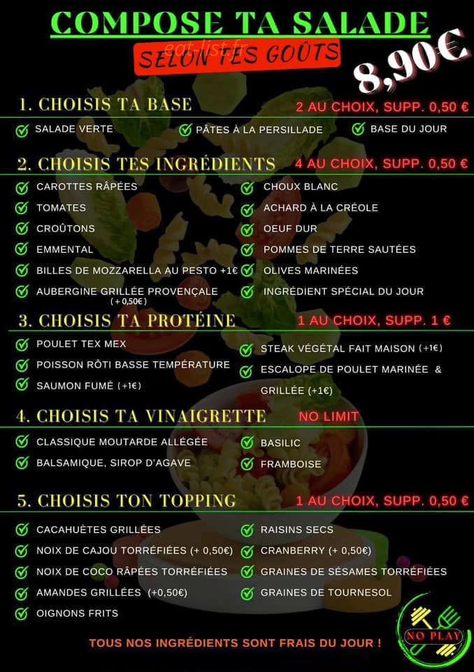 No Play Healthy — carte page 9
