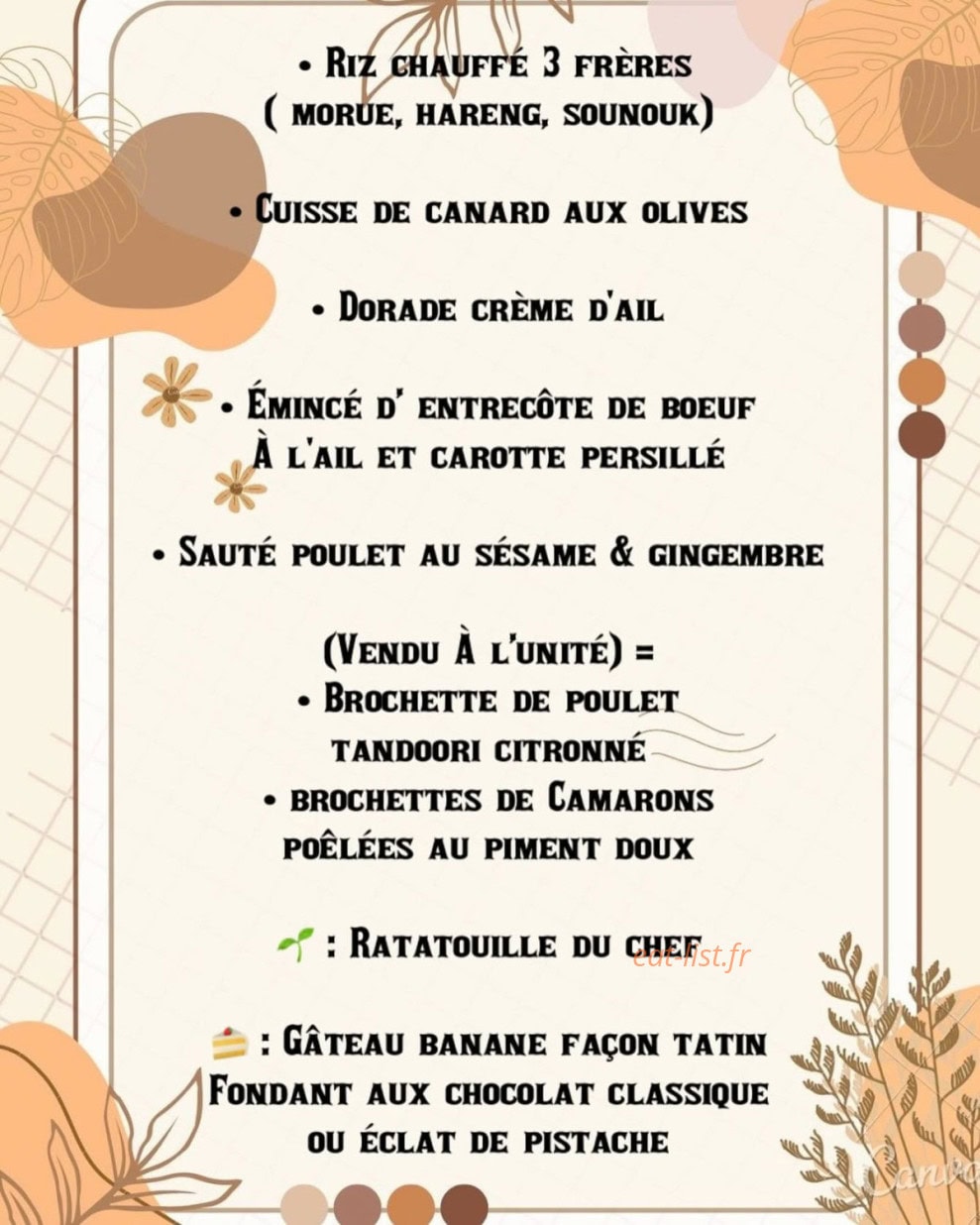 Ô Riz D'mat — carte page 1