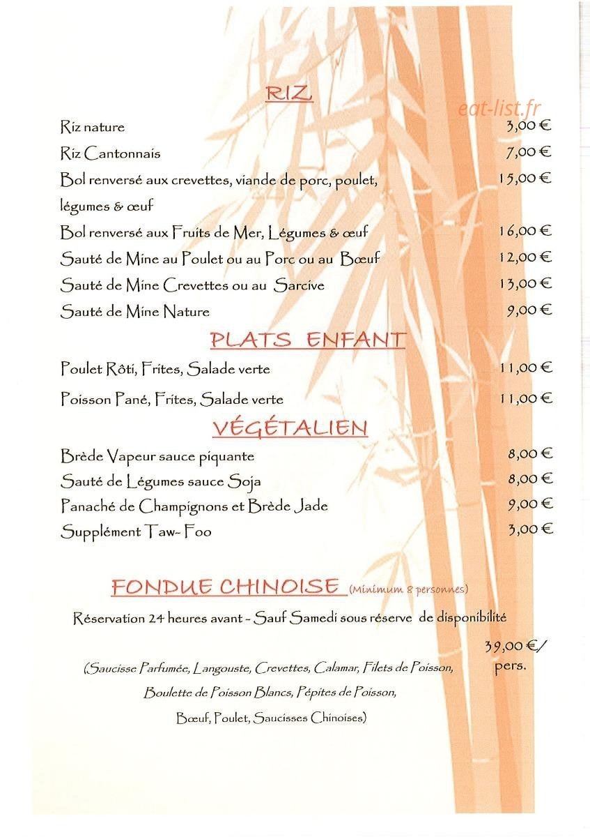 Restaurant Chez Paul — carte page 8