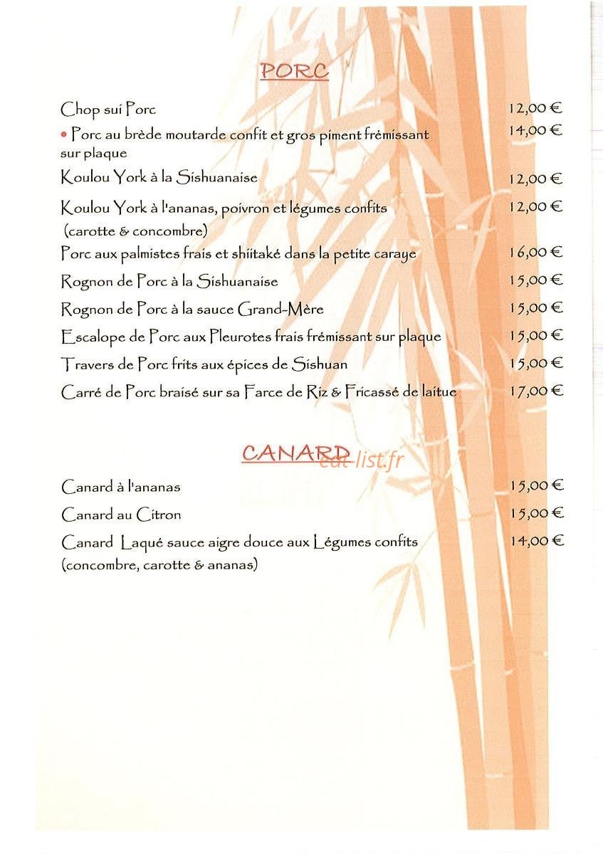 Restaurant Chez Paul — carte page 5