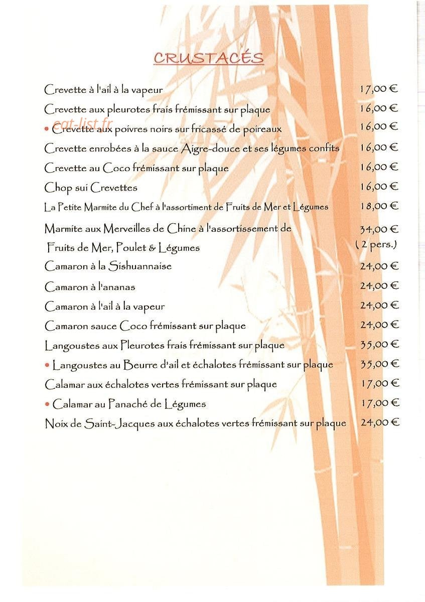 Restaurant Chez Paul — carte page 6